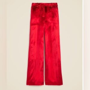 NWT J. Crew Petite (2P) Carolina Drapey Velvet Pant